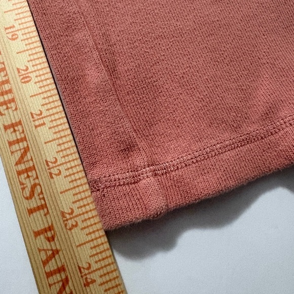 Tommy Bahama Athleisure Ribbed 100% Cotton Coral Knit 3/4 Top and Cropped Pants. - Picture 6 of 16